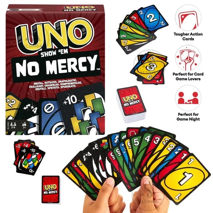 UNO No Mercy Card Game