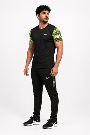 Black Neon Tracksuit | Volt Green Sublimation Print | Export Grade Interlock