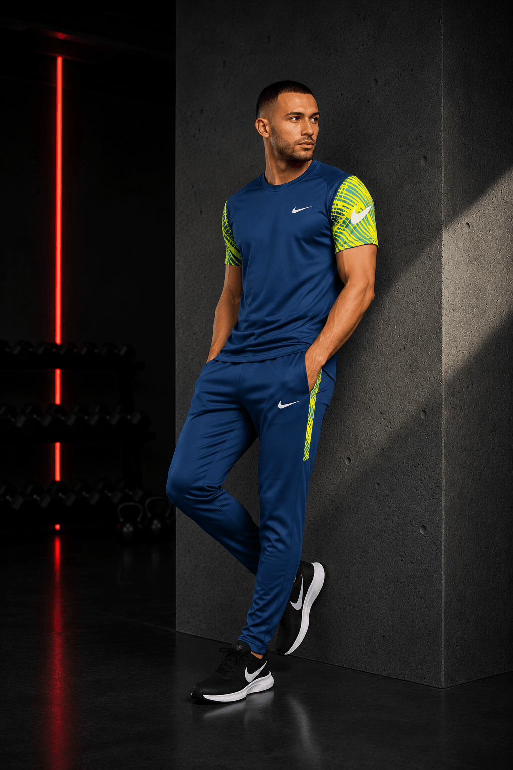 Zinc Tracksuit | Neon Yellow Sublimation Print | Premium Interlock