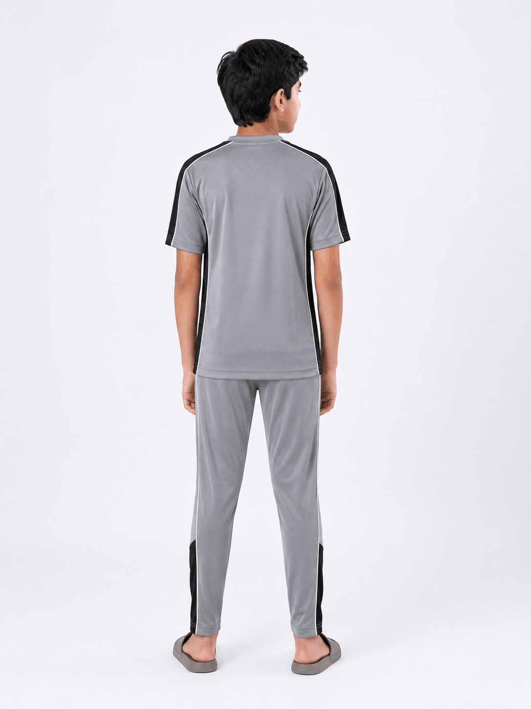 Grey Interlock Sports Tracksuit for Kids