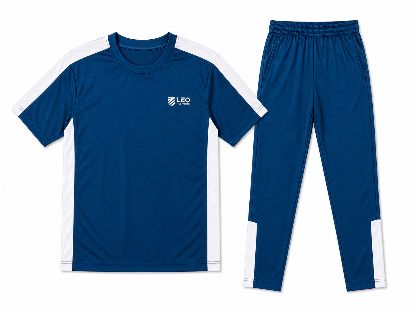 Blue Interlock Sports Tracksuit for Kids