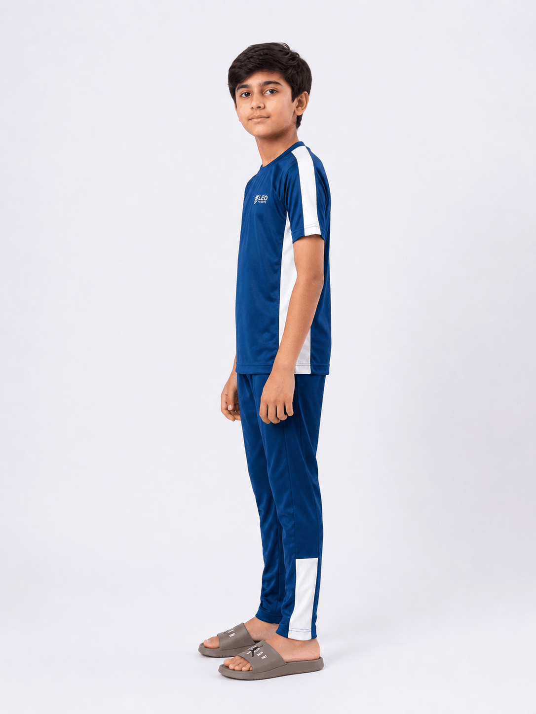 Blue Interlock Sports Tracksuit for Kids
