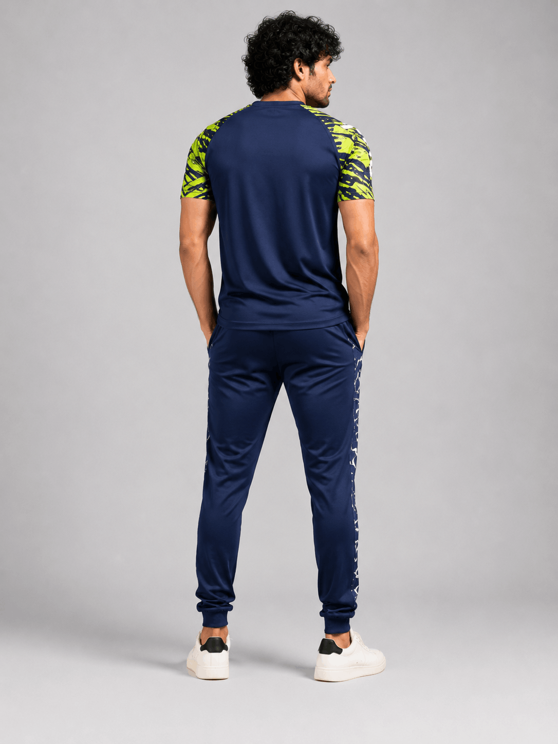 Men's Navy Parrot Dry Fit Tracksuit Set