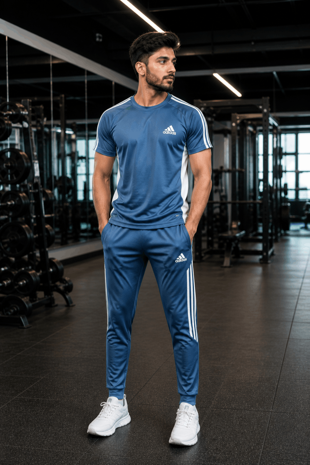 Zinc White Dry Fit Tracksuit