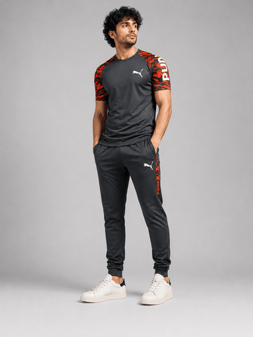 Men's Black Dry Fit Tracksuit Set
