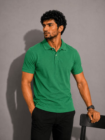 Men's Dark Green Polo Shirt