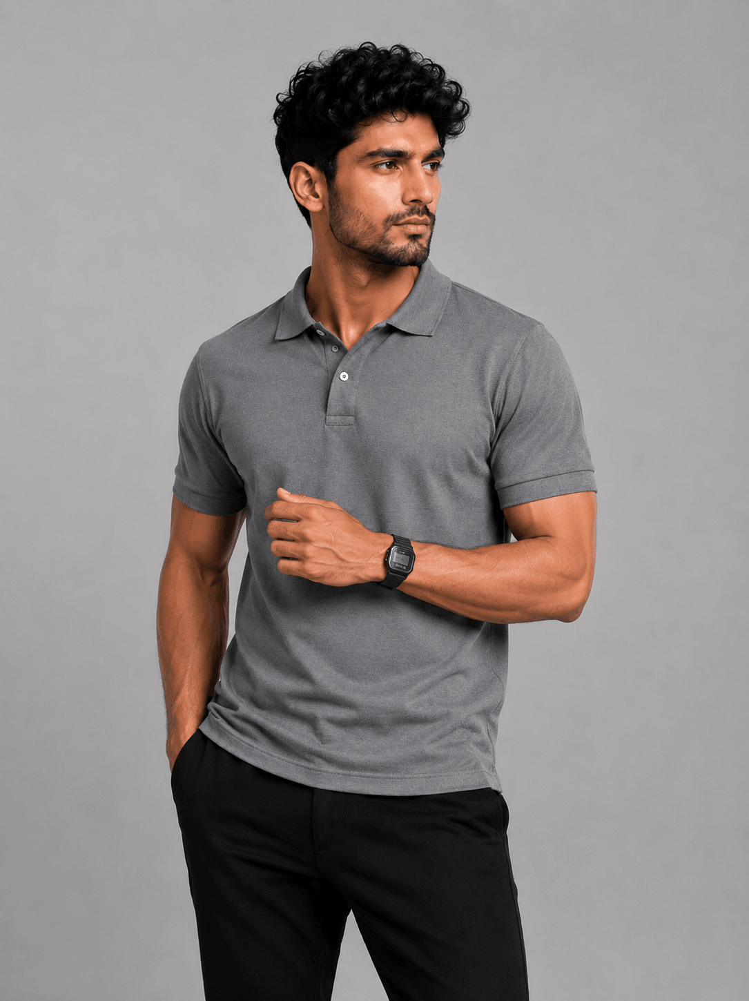 The Grey Polo — Clean, Minimal & Always It