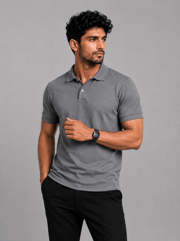 The Grey Polo — Clean, Minimal & Always It