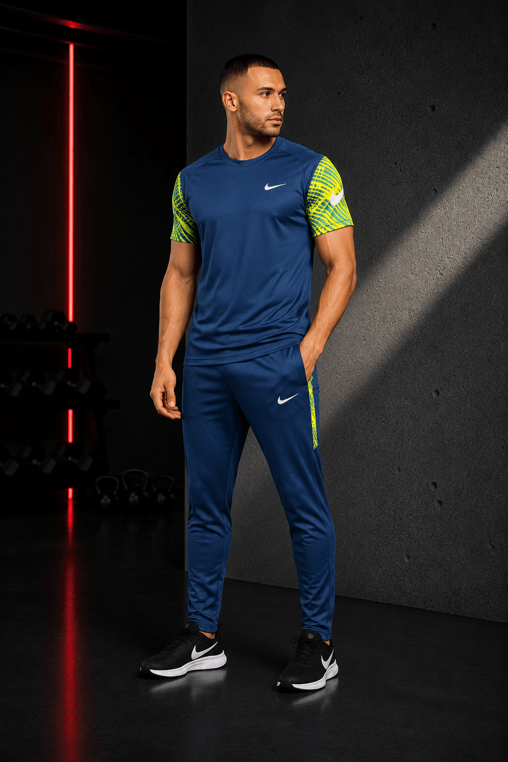 Zinc Tracksuit | Neon Yellow Sublimation Print | Premium Interlock